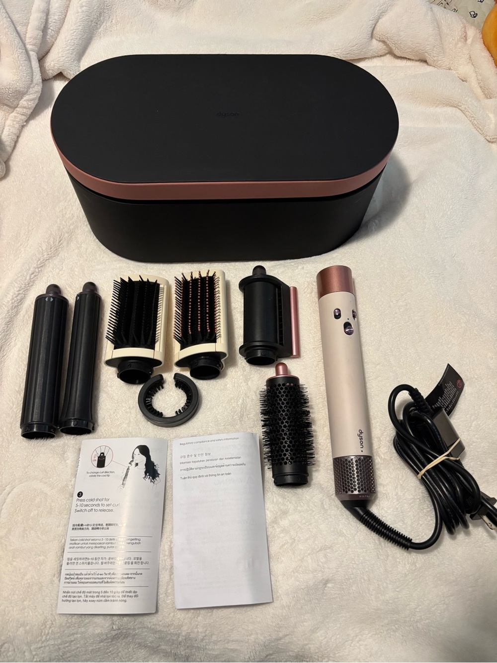 Dyson Airwrap Complete Set - Black and Rose Gold/Blush